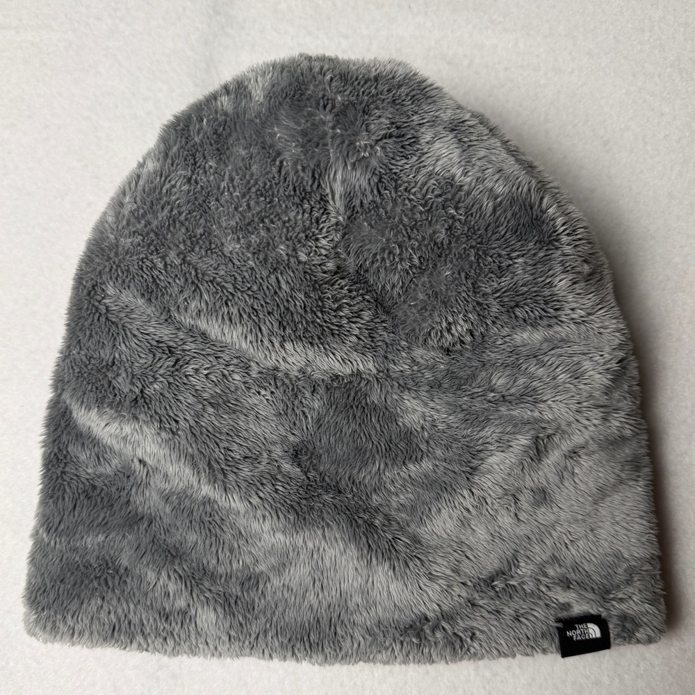 The North Face Youth Fleece Beanie Gray Junior Small